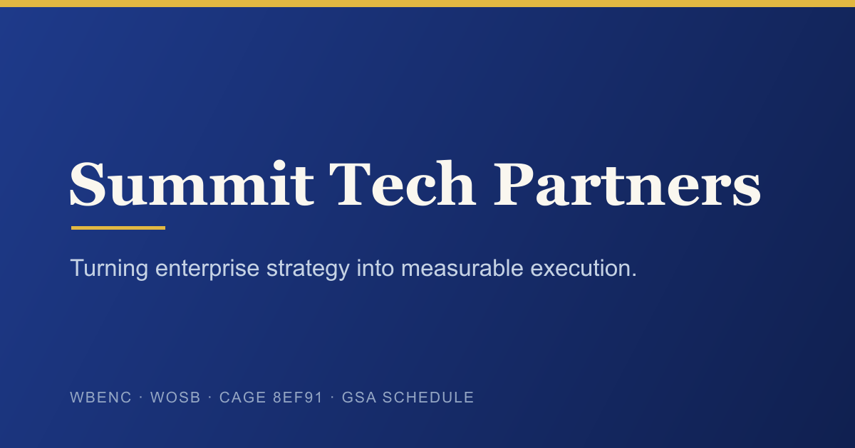 Summit Tech Partners. Workforce Orchestration and Services Execution.